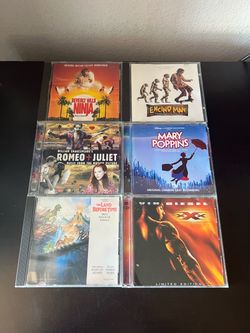 Soundtrack CDs XXX, Romeo & Juliet, Beverly Hills Ninja, Encino Man, Marry Poppins Musical, Land B4 Time