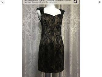 Sexy Guess Los Angeles Black Velvet Stretch Lace Mini Party Dress Size 4