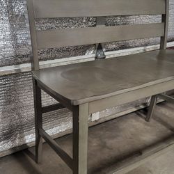 HEY NOW! COUNTER HEIGHT DINING TABLE BENCH WOOD KITCHEN LIVING ROOM BEDROOM