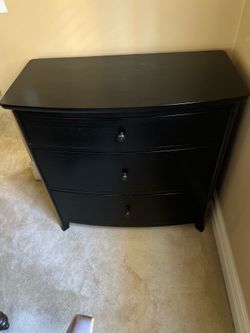 Pottery Barn Chloe 3-Drawer Dresser – Black | Good Condition