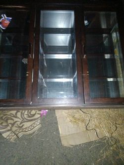 mirrored display case