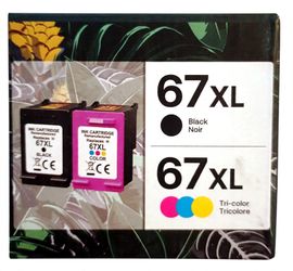 HP 67XL Ink Cartridge Combo - Black & Tri-Color