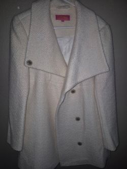 Catherine Malandrino ivory coat