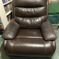 Nice Electric Recycling Chair Brown Leather 
