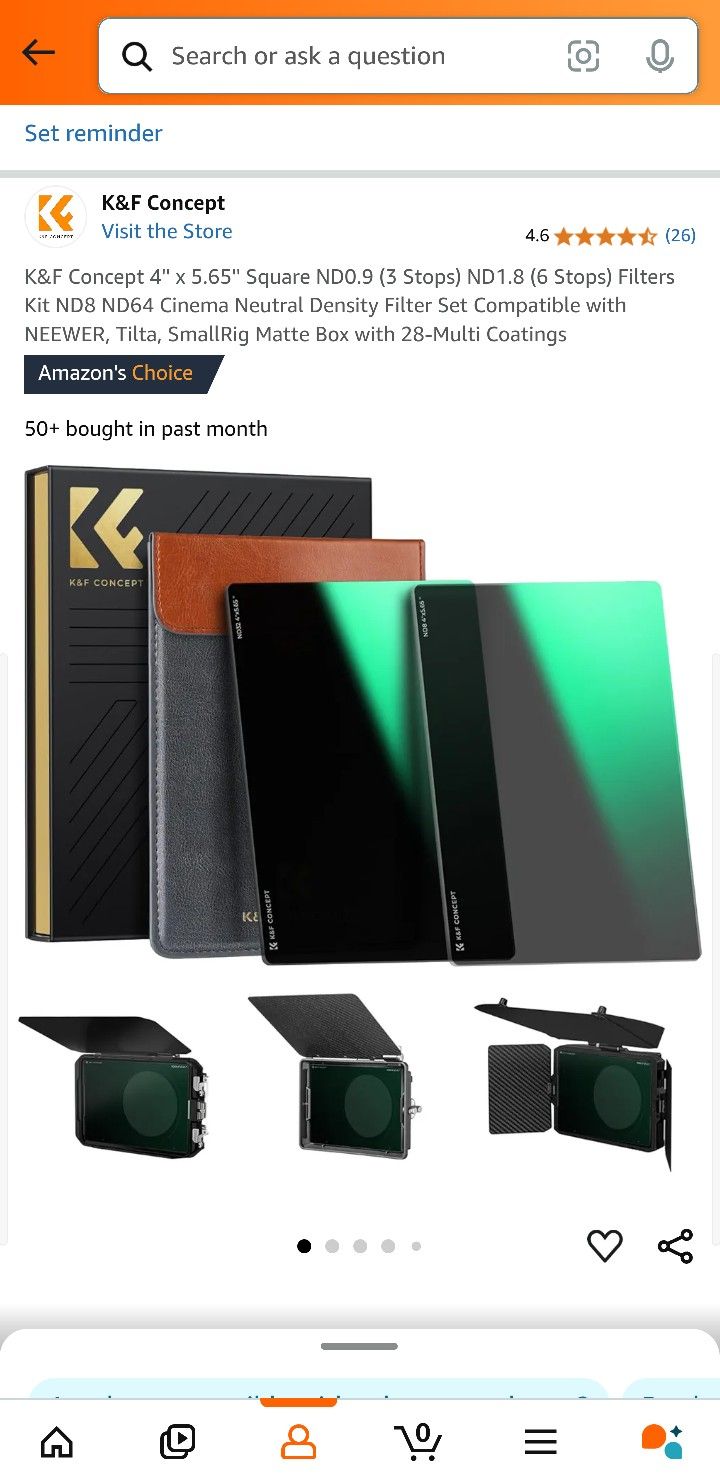 K&F Box ND Filters (New)