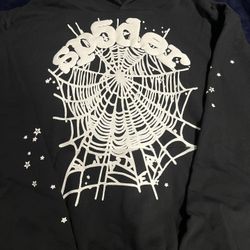 spider hoodie black