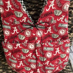 Alabama Pride Crimson Tide Canvas Satchel Handmade