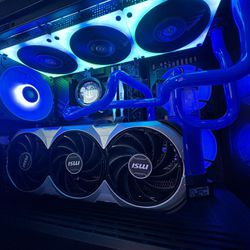 Custom  PC Gaming With GeForce 4080 Super RTX- Intel Core I7 With Water cooled System-One Of A Kind Built. 