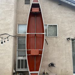 Beautiful 15 ft Vintage orange Coleman Kayak