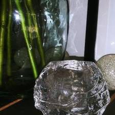 Glass Candle Holder - Heavy