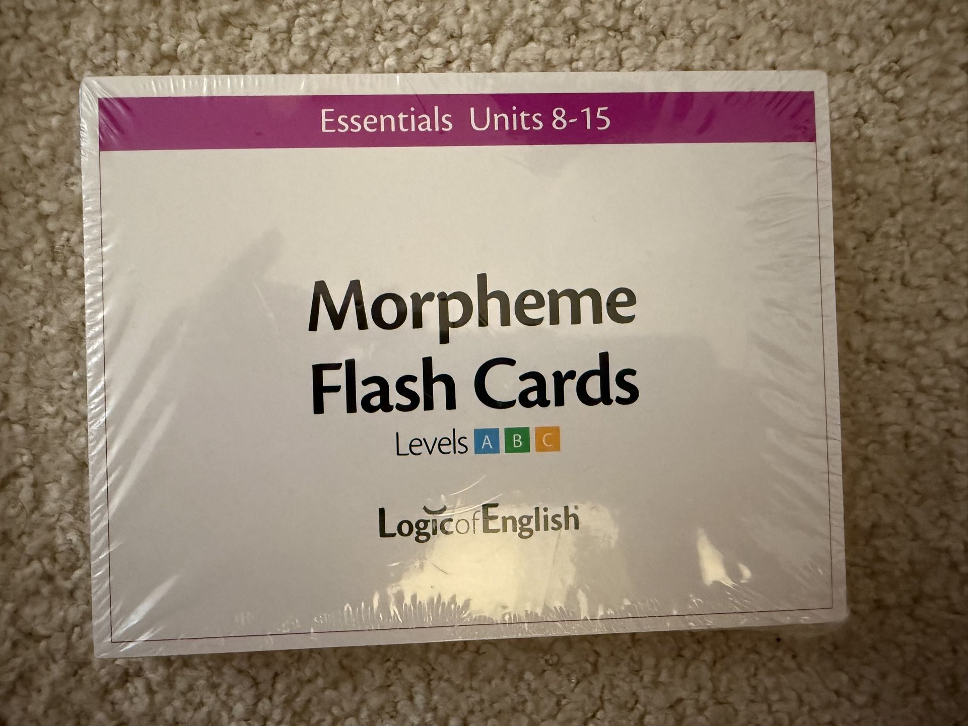 Logic Of English - Essentials Level 8-15 Morpheme Flash Cards