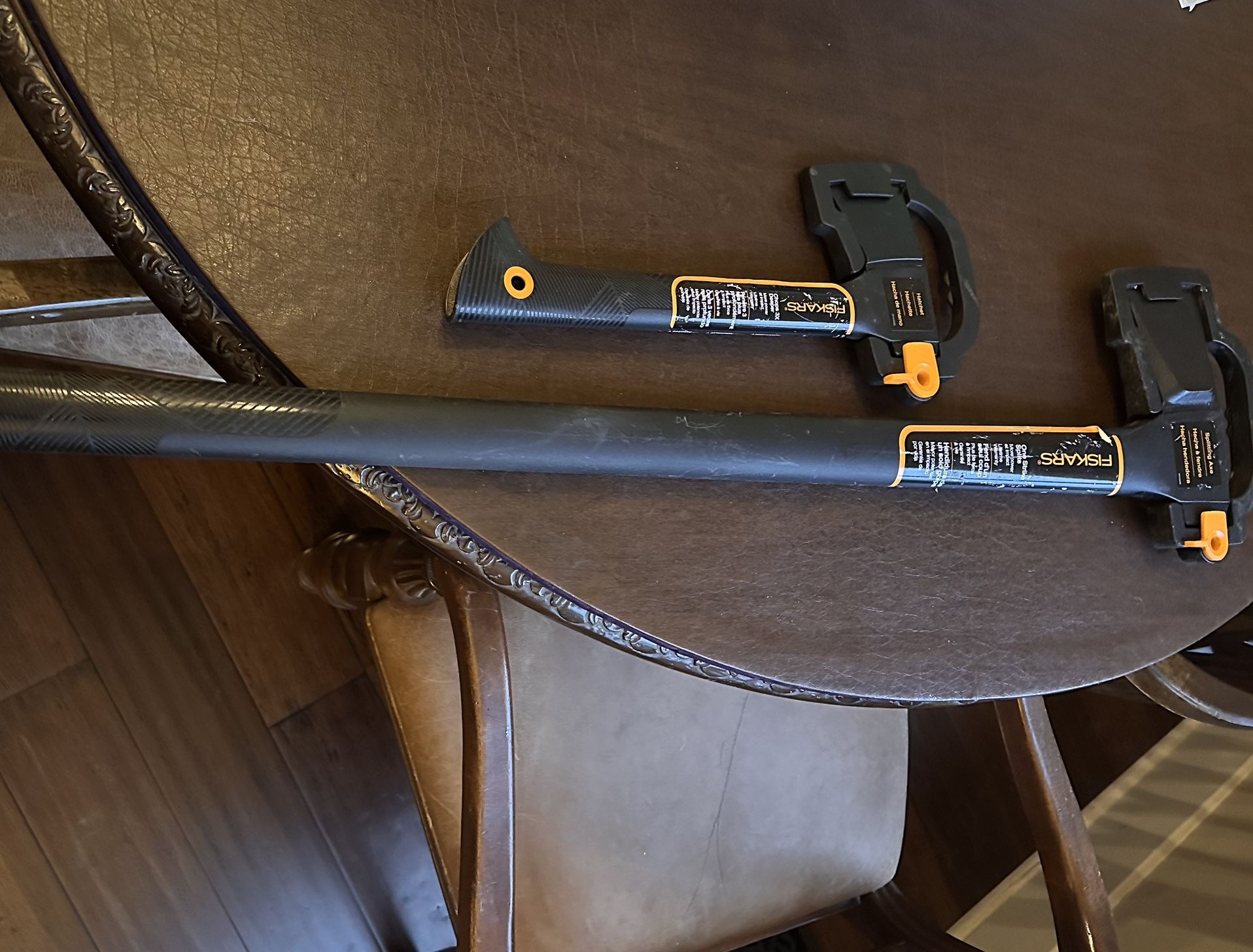 Fiskars Splitting Axe And Hatchet- Never Used