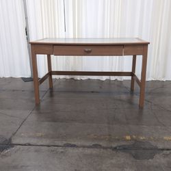 Bush Furniture Wood Writing Desk with Glass Top