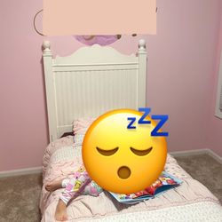 Twin bed frame and mattress 