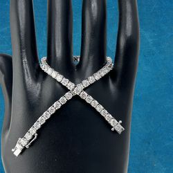 Tennis bracelet lab grown diamond bracelet