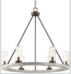 WAGON WHEEL  CHANDELIER
