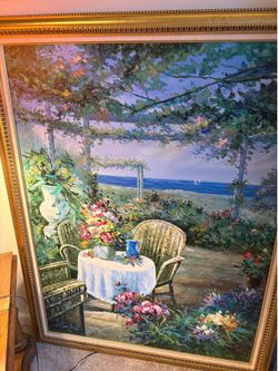 Large canvas oil painting