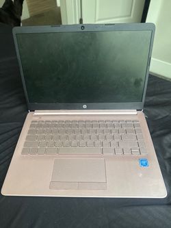 Rose gold hp laptop