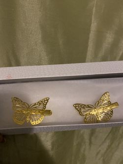Butterfly  Hair Clip Set $3