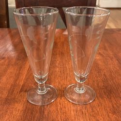 Princess House Heritage Crystal Flutes