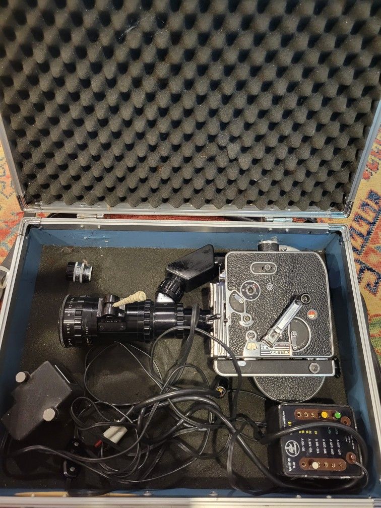 Bolex Paillard 16mm H16 Reflex With Motor Attachments