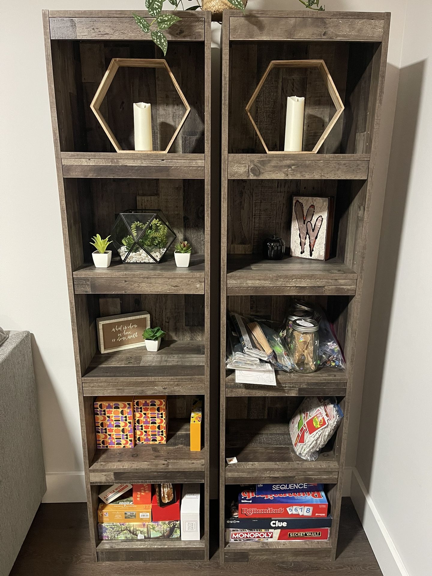 Derekson Pier Shelves, Multi-gray