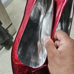 Flat Shoes Enzo Angiolini Shinny Reds