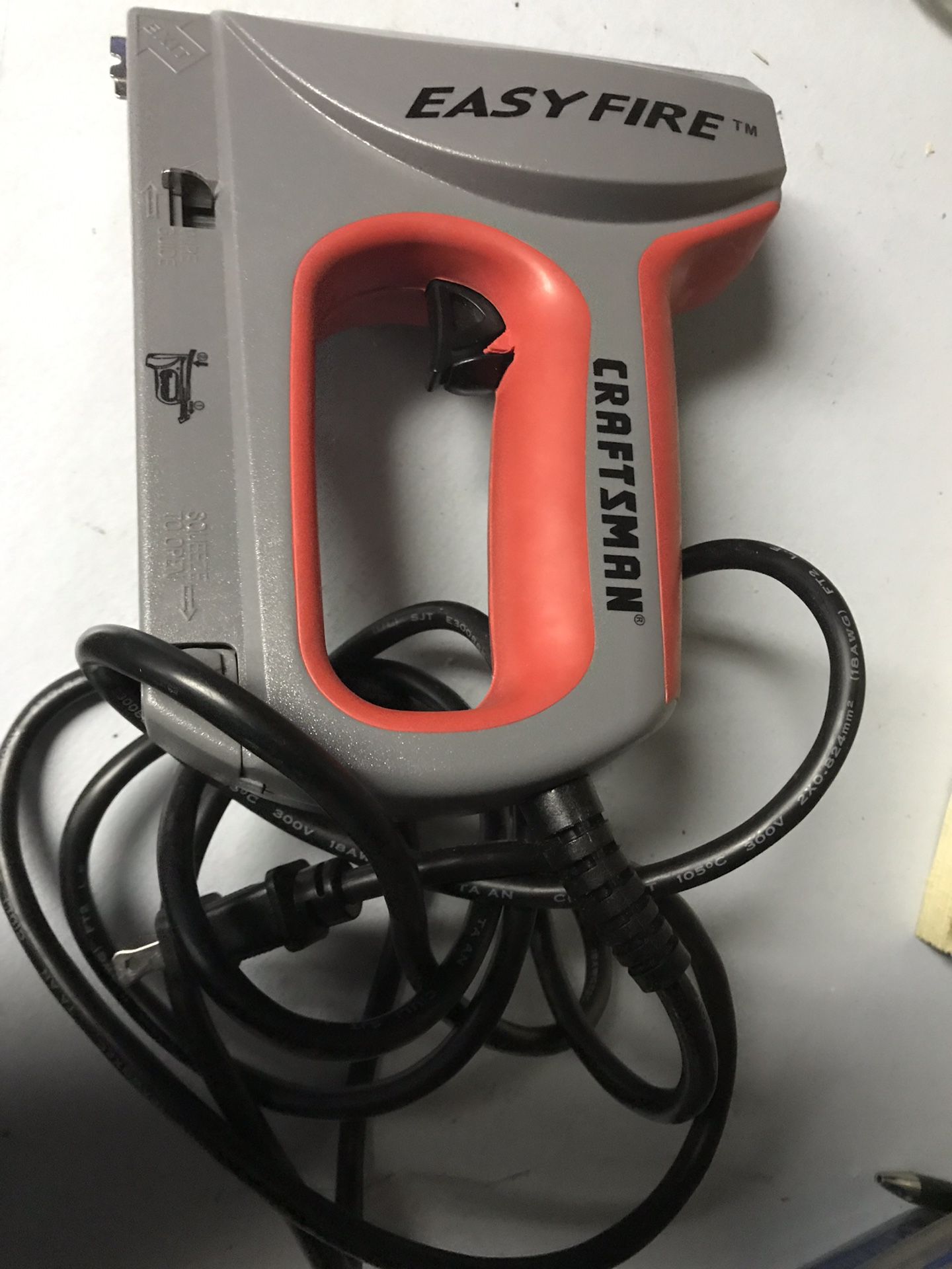 Craftsman easy fire electric staple/nail gun like new $30