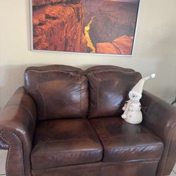 Leather Loveseat