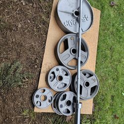 Olympic Weights And Barbell 