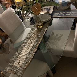 Dining room table glass
