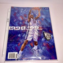 1998-99 New Jersey Nets Official Yearbook NBA Basketball Program