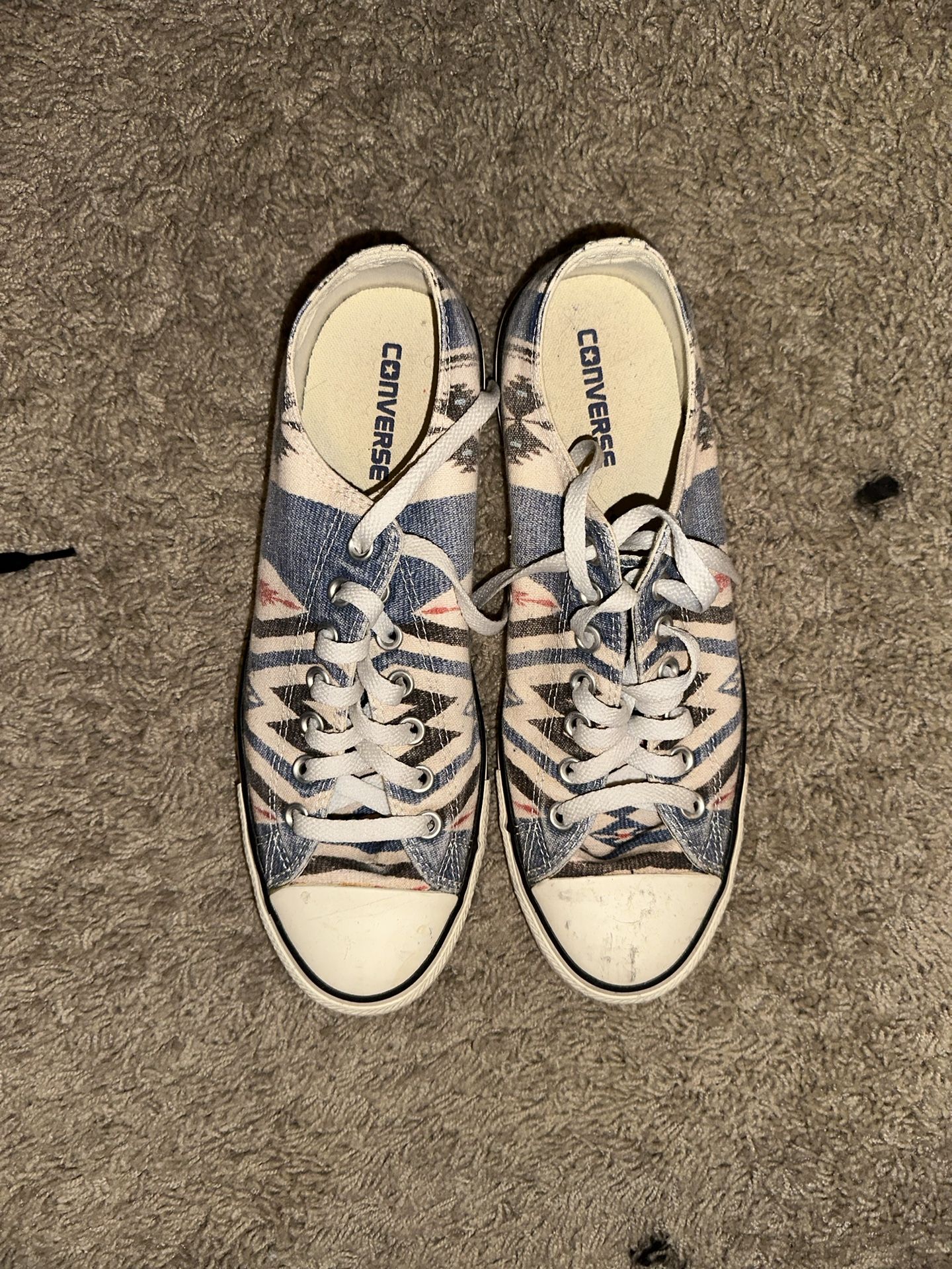Blue Tribal Converse