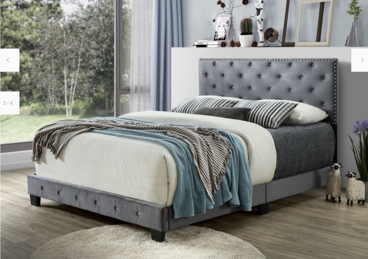 Queen Bed With Mattress Delivery Available