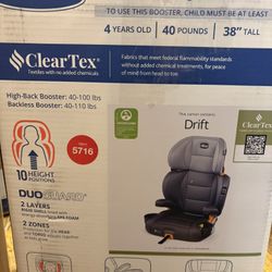 Chicco KidFit ClearTex Plus 2-in-1 Booster Car seat 