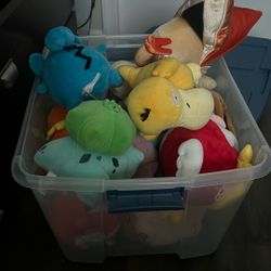 Box Of Pokémon Plushies 