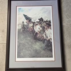 Vtg Howard Pyle The Nation Makers Framed Art Poster 34x25" 