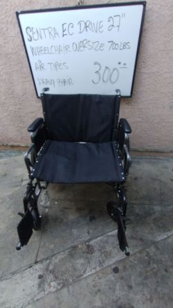 Oversized wheelchair