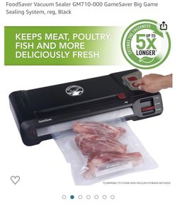 FoodSaver Vacuum Sealer GM710-000 GameSaver Big Game