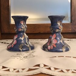 Two Ceramic Candle Holders