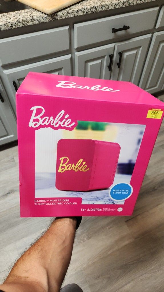 New Barbie Mini Fridge Cooler