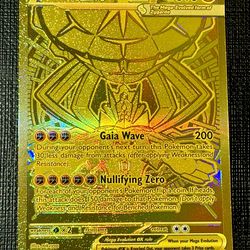 Pokémon TCG Mega Zygarde EX 124/088 MEGA EX Full Art Foil English 310 HP **GOLD*