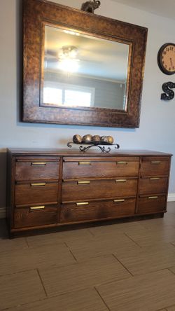 BEAUTIFUL BROWN LONG DRESSER