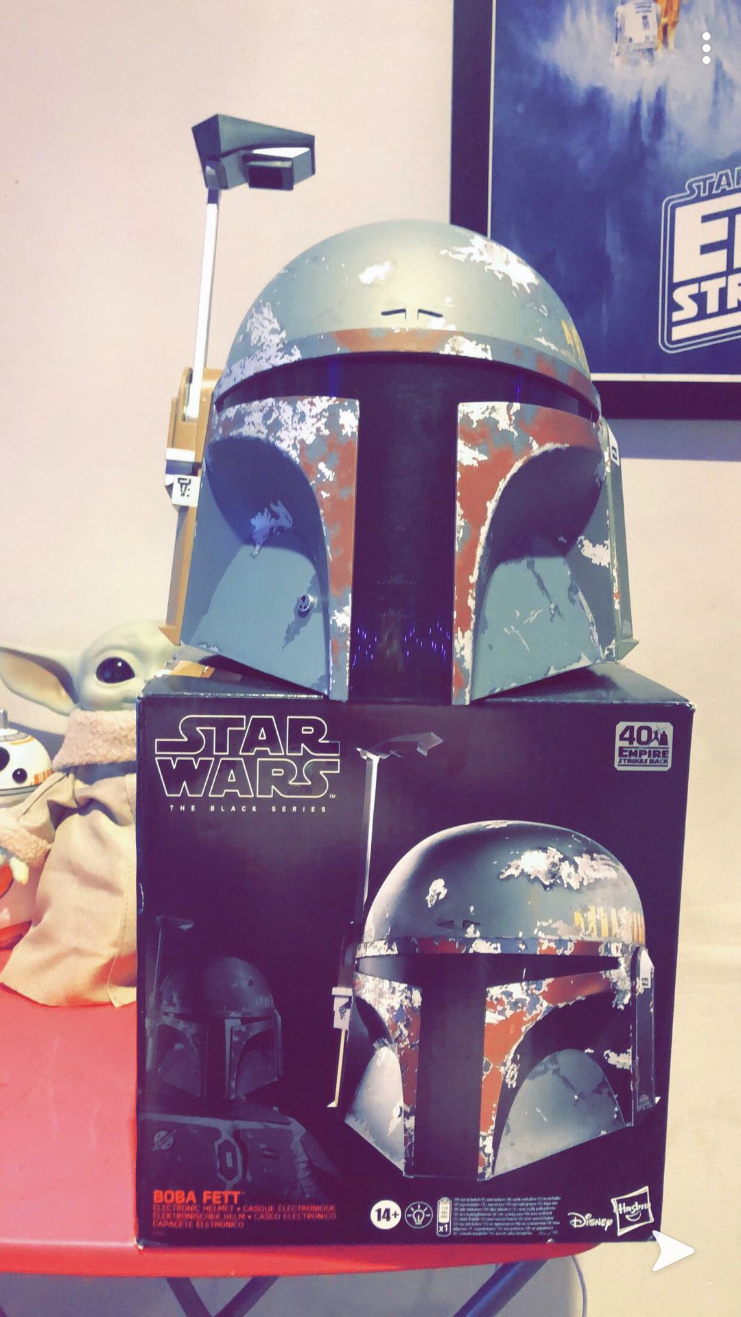 Star Wars Life size Boba Fett The Black Series Helmet Disney Hasbro