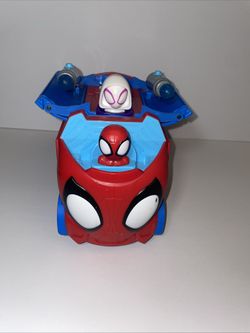 Spider-Man an His Amazing Friends Transforming Web Spinning HaulerUsed toy truck