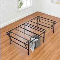 Bed frame -Amazon Basics Foldable Metal Platform Bed Frame with Tool-Free Setup