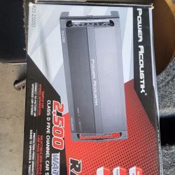 Power Acoustic 5 Channel 2500 Watts  New Nuevo 