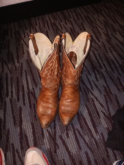Justin Leather Cowboy Boots