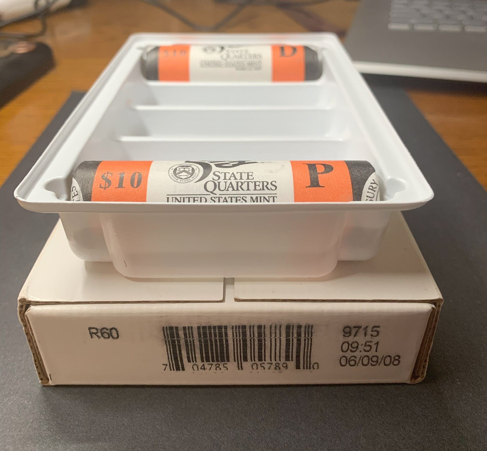 Arizona, Alaska, & Hawaii Uncirculated State Quarter Rolls