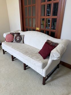 FREE DELIVERY - White Sofa and Pillows